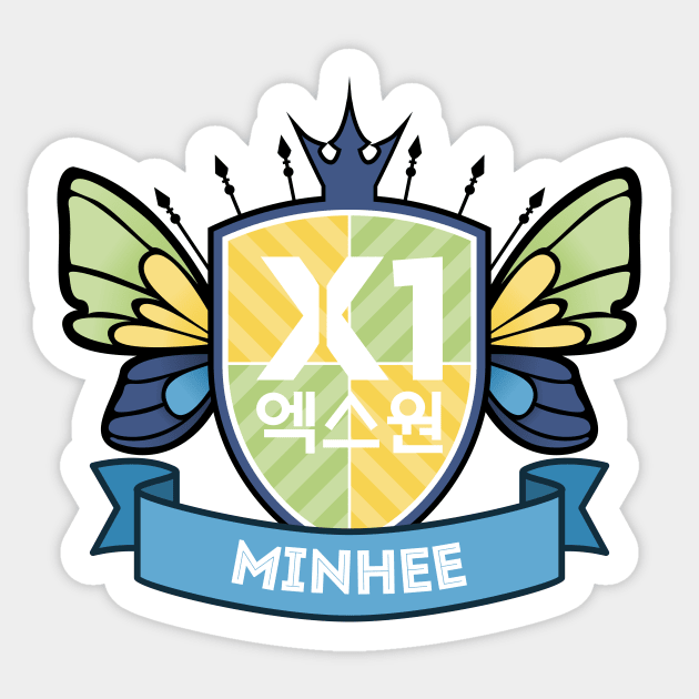 X1 Crest - Min Hee Sticker by Silvercrystal